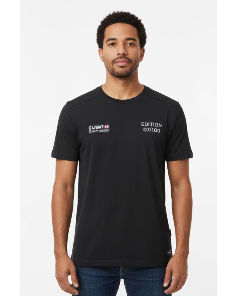 LASAL SHOP CAMISETA REMEMBER WHO YOU WANTED TO BE EFECTO DESGASTADO NEGRO