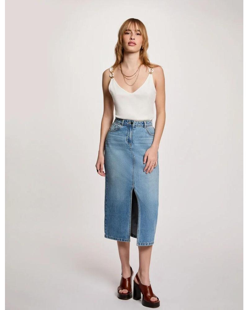 MORGAN CAMISETA DANIELA AJUSTADA BLANCO