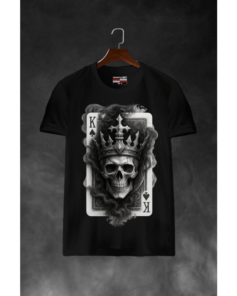 LASAL SHOP CAMISETA LASAL CARD ESTAMPADO CALAVERA NEGRO