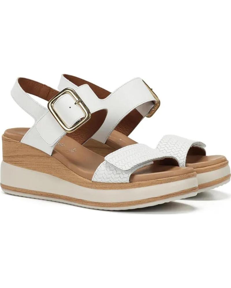 FLUCHOS SANDALIA DE PLATAFORMA CON HEBILLA Y ACABADO TEXTURIZADO VARIOS COLORES