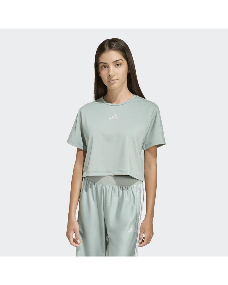 ADIDAS CAMISETA MANGA CORTA CROP TOP CASUAL VERDE