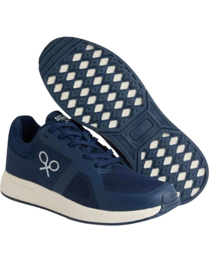 SILBON ZAPATILLAS CASUALES DEPORTIVAS LOGO LATERAL AZUL