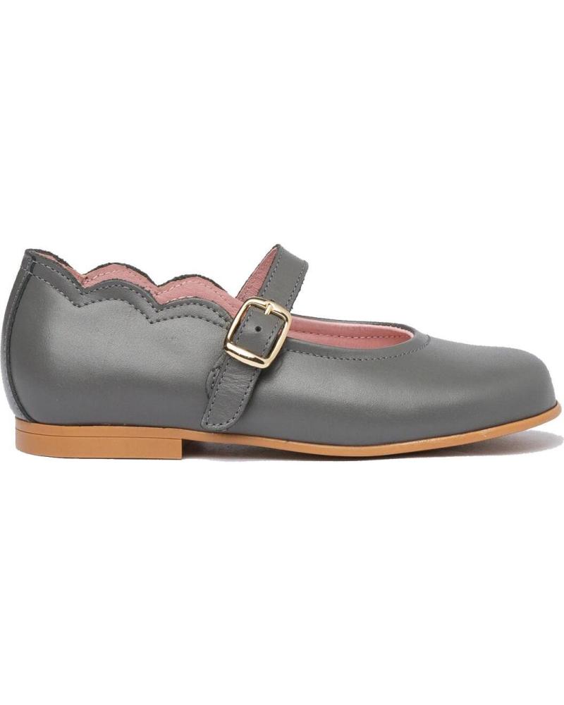 Bailarinas de Niña ANGELITOS FRANCESITA PIEL 1103 GRIS