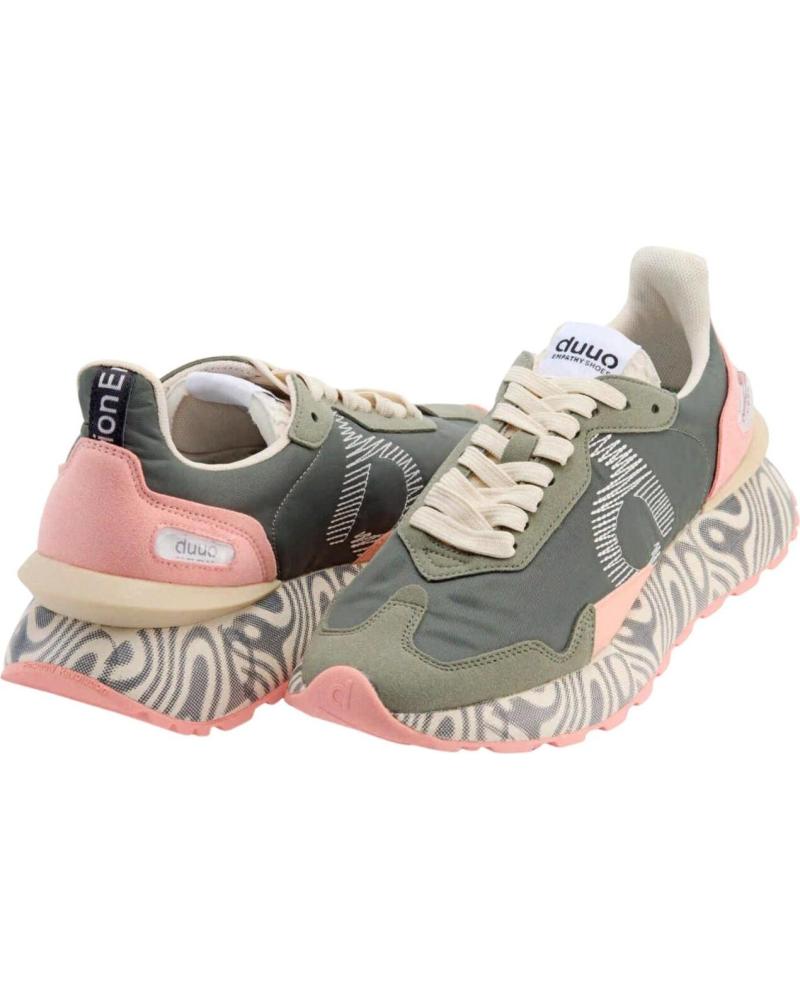 DUUO ZAPATILLAS DUUO URBANAS CON SUELA ESTAMPADA CAQUI