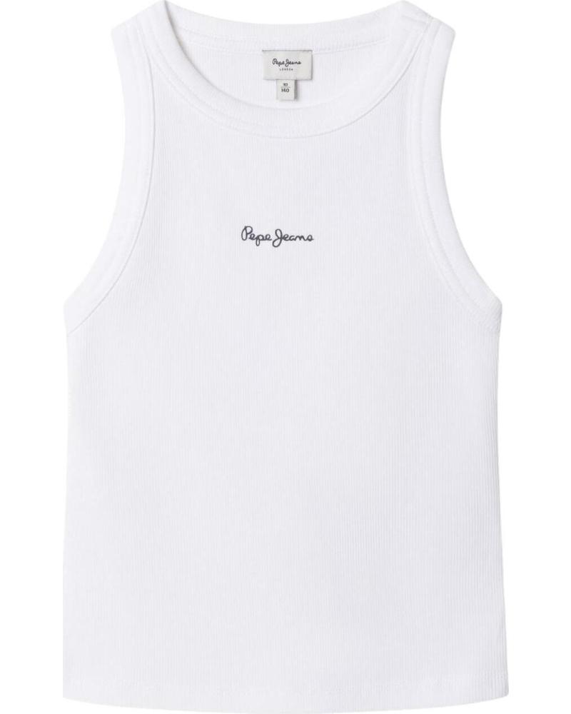 PEPE JEANS CAMISETA PEPE JEANS NINA SIN MANGAS BLANCO