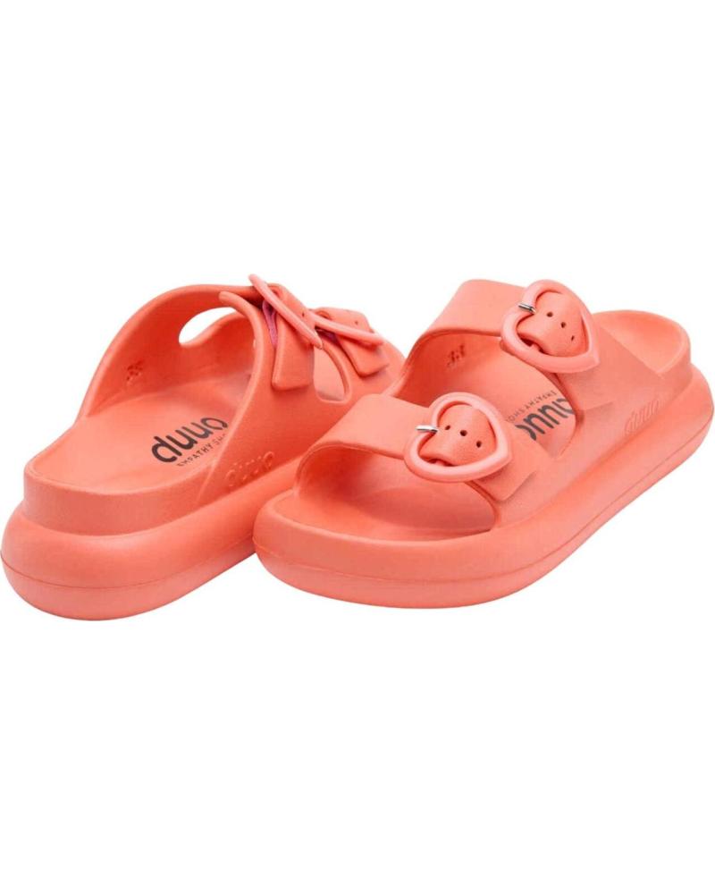 DUUO CHANCLAS CON HEBILLAS Y PLATAFORMA ROJO