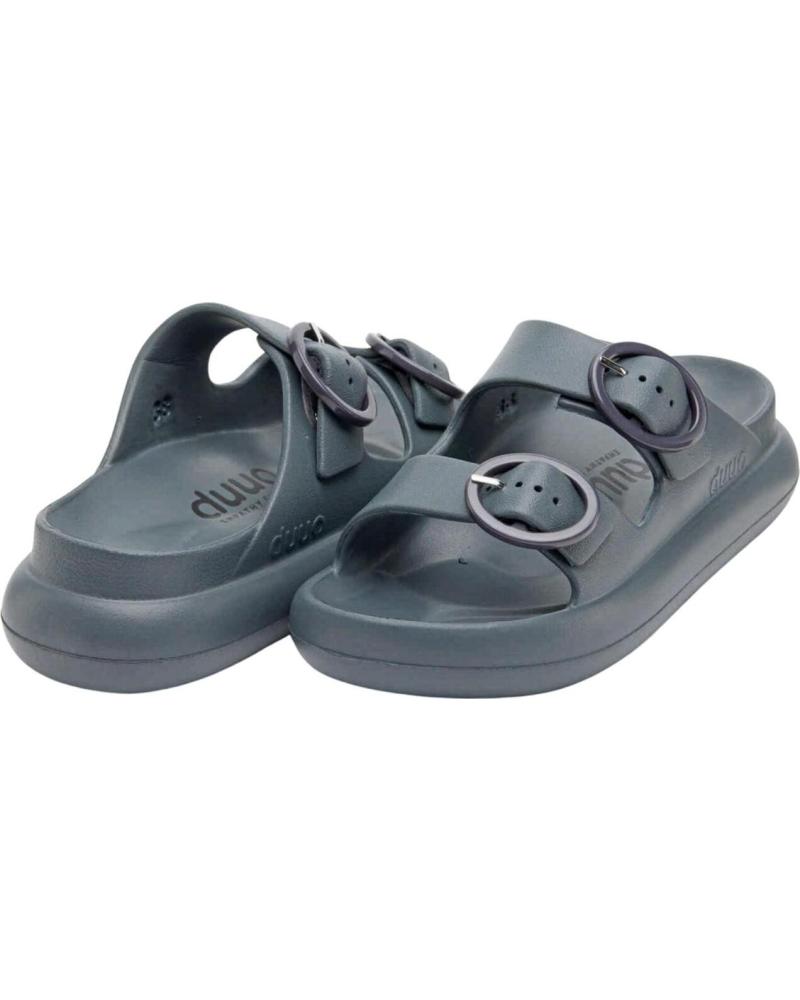 DUUO CHANCLAS DUUO CON HEBILLAS AJUSTABLES GRIS