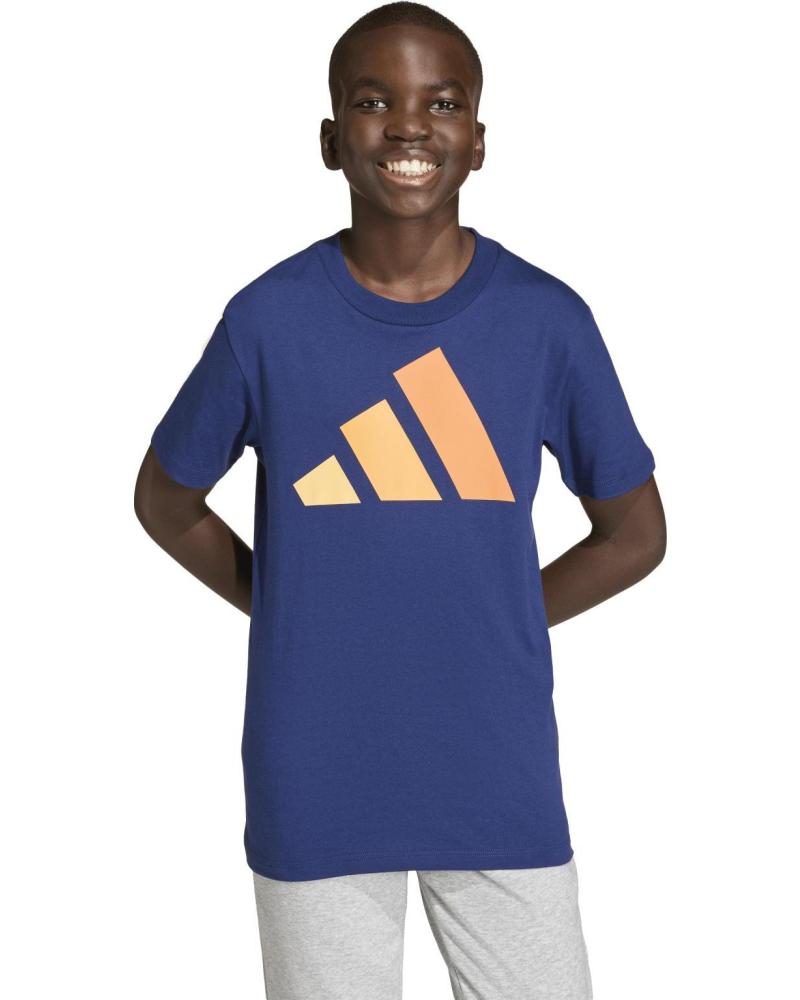 ADIDAS CAMISETA MANGA CORTA ESTAMPADA CON LOGO GRANDE AZUL