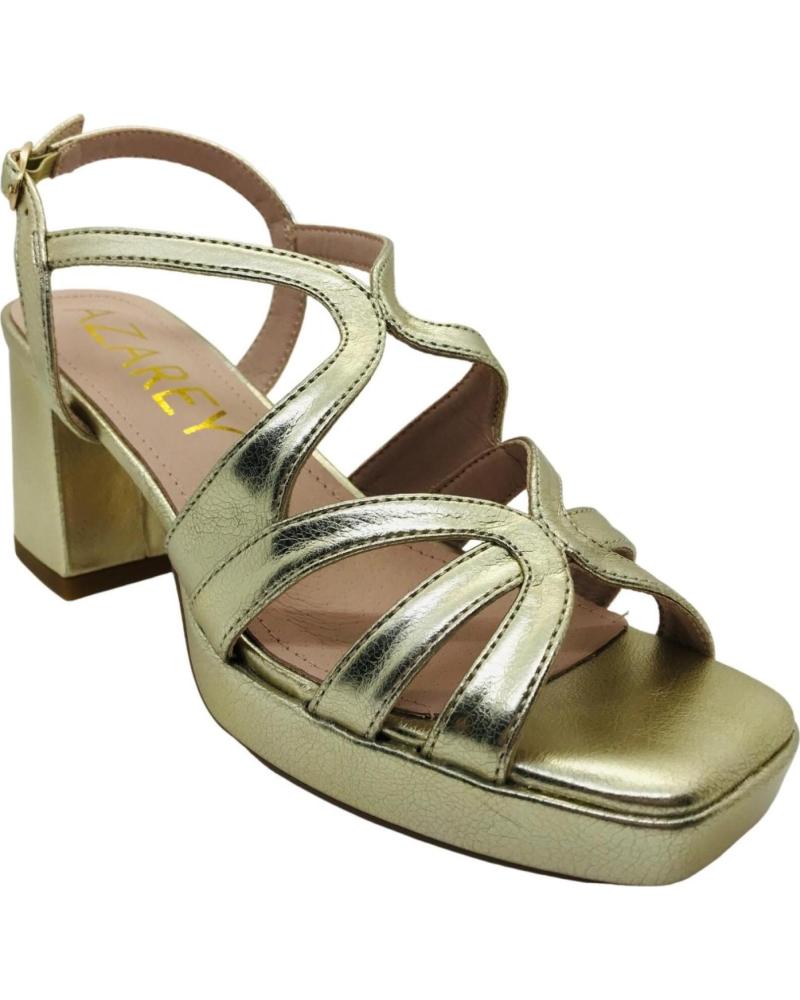 AZAREY SANDALIA DE FIESTA CON PLATAFORMA Y TIRAS CRUZADAS 578K917 ORO