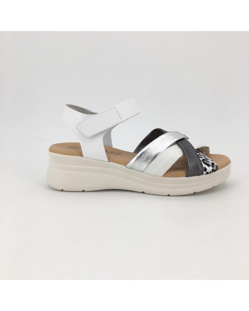 PITILLOS SANDALIA PITILLOS 14916 CON TIRAS CRUZADAS Y CIERRE DE VELCRO BLANCO