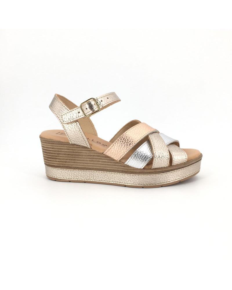 PITILLOS SANDALIAS DE CUÑA PITGRAN CON TIRAS CRUZADAS METALIZADAS VARIOS COLORES