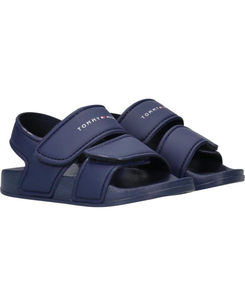 TOMMY HILFIGER SANDALIAS INFANTILES CON CIERRE DE VELCRO AZUL