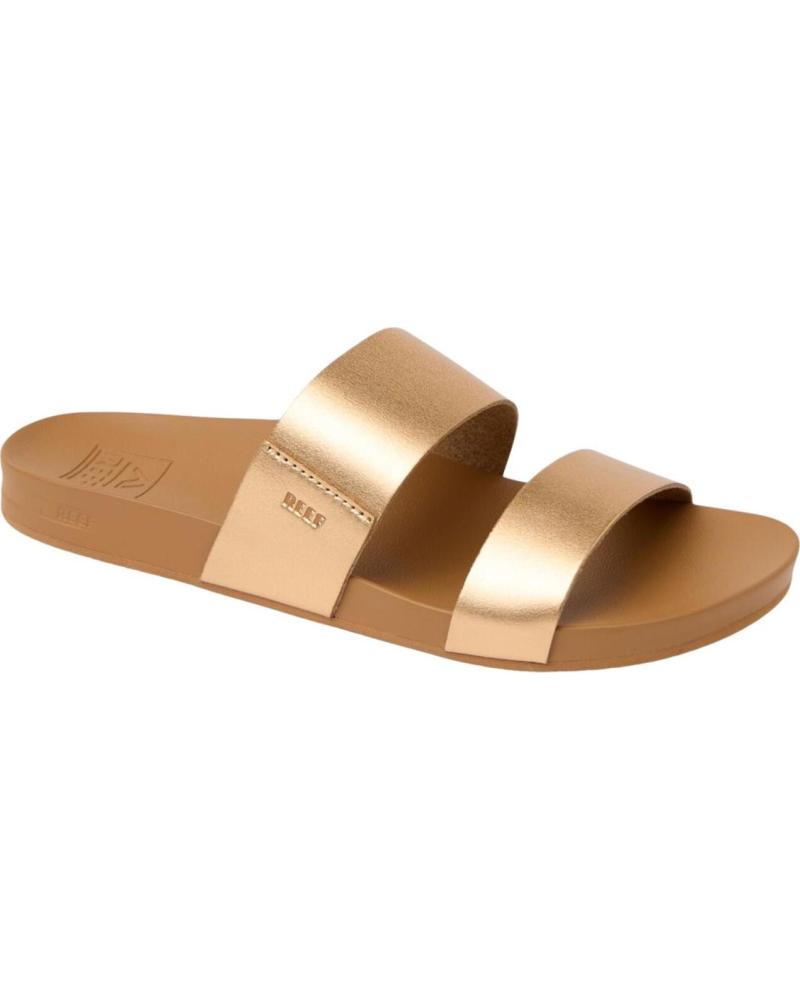 REEF SANDALIAS REEF CON DOBLE TIRA METALIZADAS BRONCE