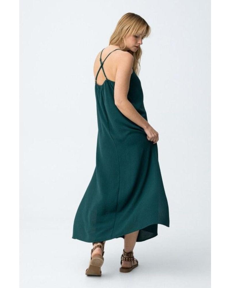 TIFFOSI VESTIDO BESTIE DE GASA VERDE