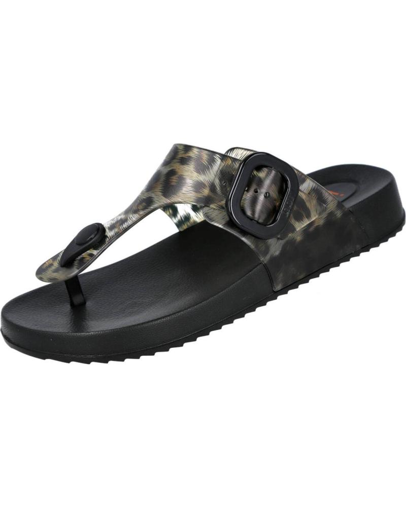 IGOR SANDALIA ESCLAVA BARI S10362 ESTAMPADO ANIMAL NEGRO