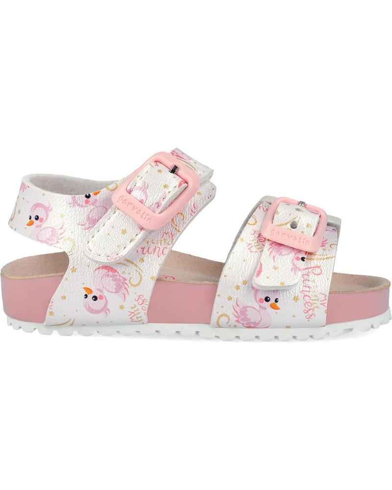 GARVALIN SANDALIAS BIO GARVALIN 262461 CON CIERRE AJUSTABLE BLANCO