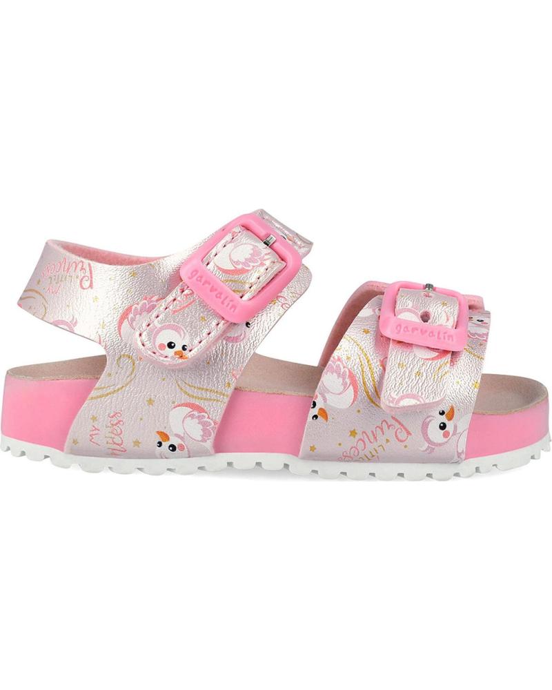 GARVALIN SANDALIAS BIO METALIZADAS 262461-A ROSA
