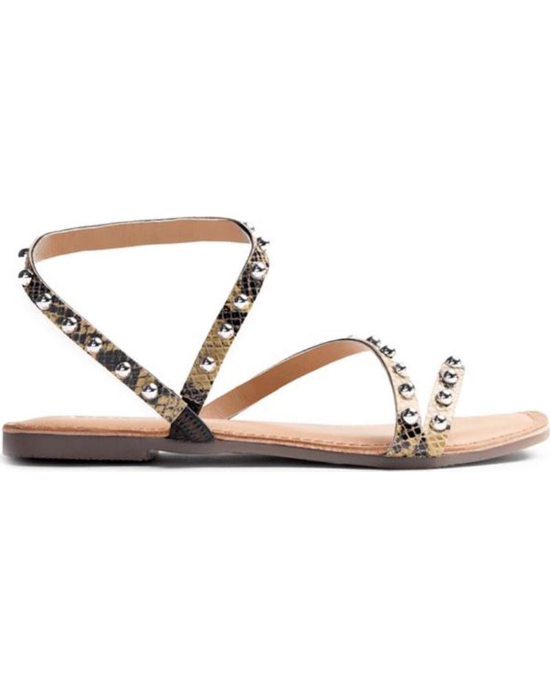 GIOSEPPO SANDALIAS PLANAS SUBUKIA 79123 CON TACHUELAS BEIGE