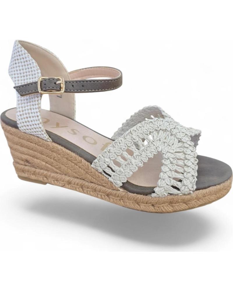 MYSOFT SANDALIAS DE CUÑA TRENZADAS CON CIERRE DE HEBILLA VARIOS COLORES