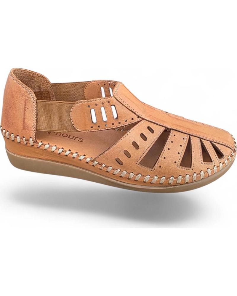 48 HORAS SANDALIAS CERRADAS DE PIEL MODELO 614101-11 VARIOS COLORES