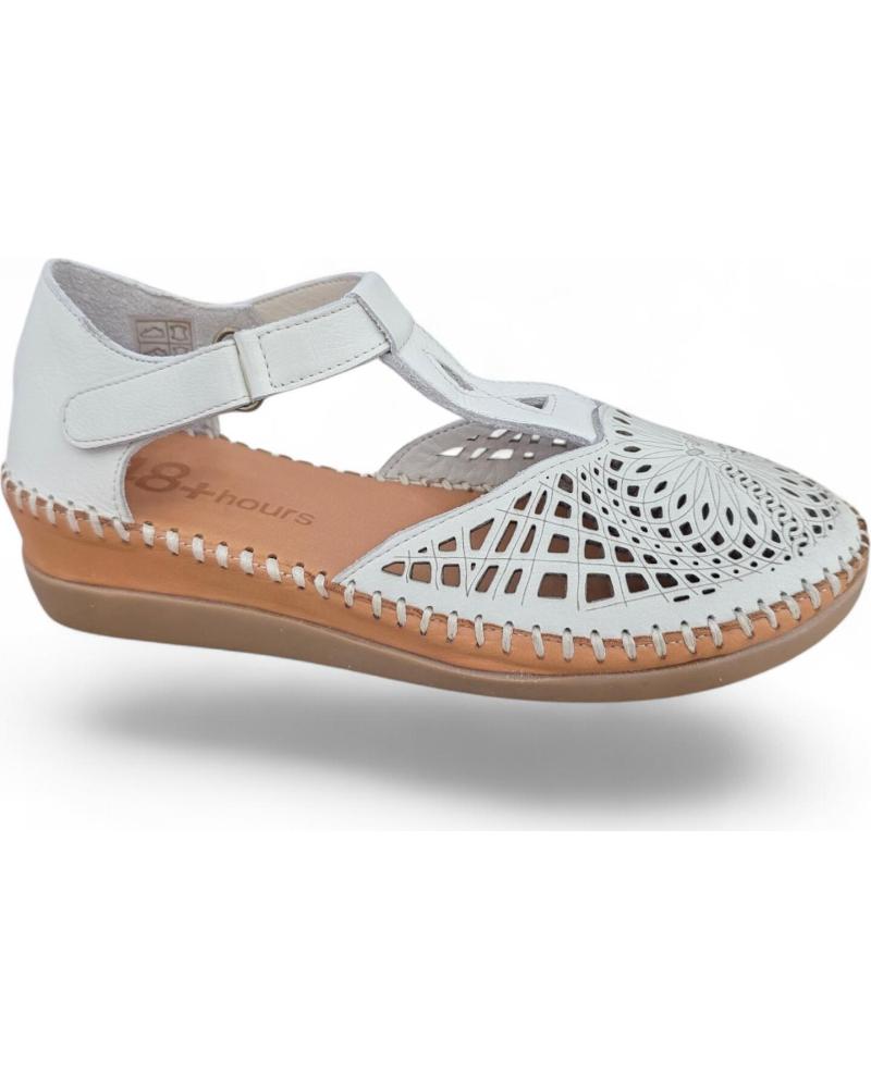 48 HORAS SANDALIAS CERRADAS CON CALADOS EN PIEL 614110-34 VARIOS COLORES