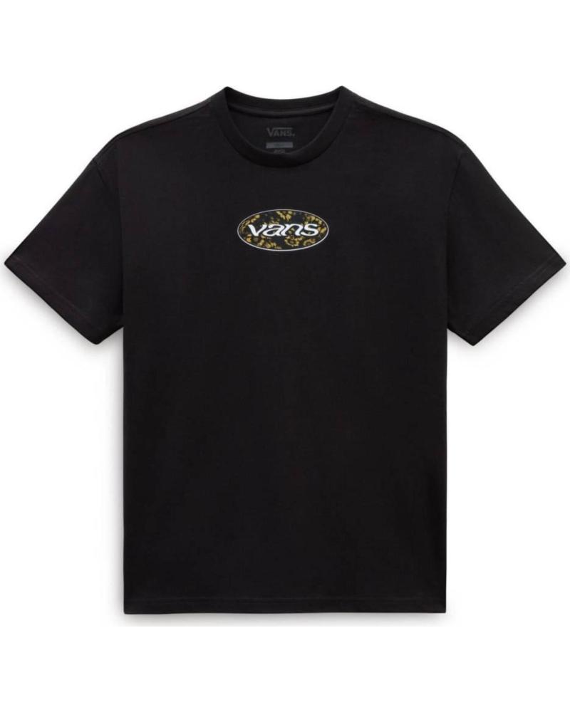 VANS OFF THE WALL CAMISETA VANS OG OVAL BLOOM BLACK