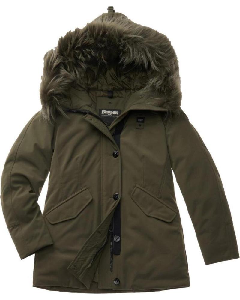 BLAUER PARKA IRMA CON CAPUCHA DE PIEL SINTÉTICA 683