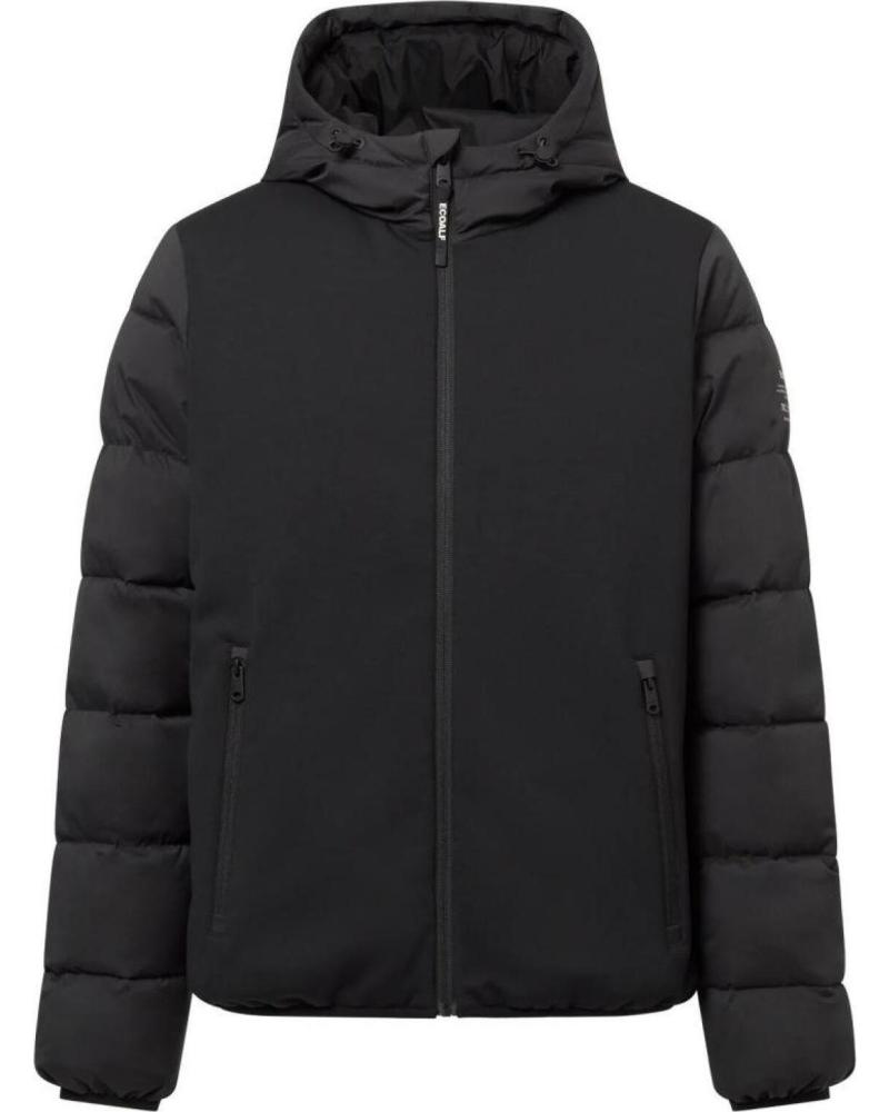 ECOALF CHAQUETA ACOLCHADA ECOALF RITTER CON CAPUCHA BLACK