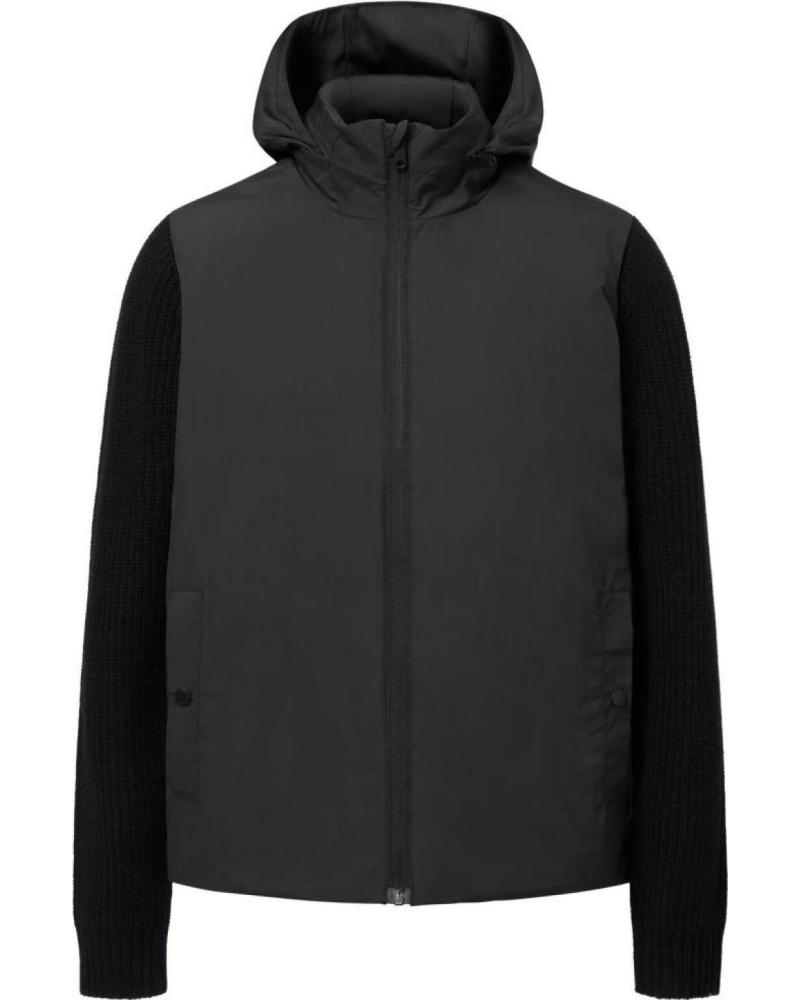 ECOALF CHAQUETA TIPO A CON CAPUCHA BLACK