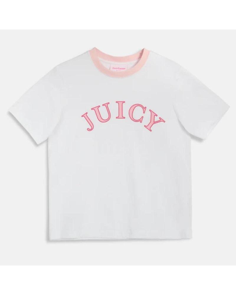 JUICY COUTURE CAMISETA COLLEGE GIRLFRIEND WHITE