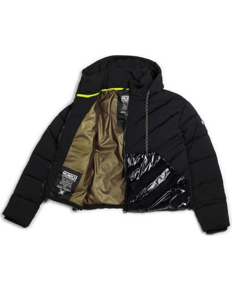 MUNICH CHAQUETA PUFFER SNOW CON CAPUCHA BLACK