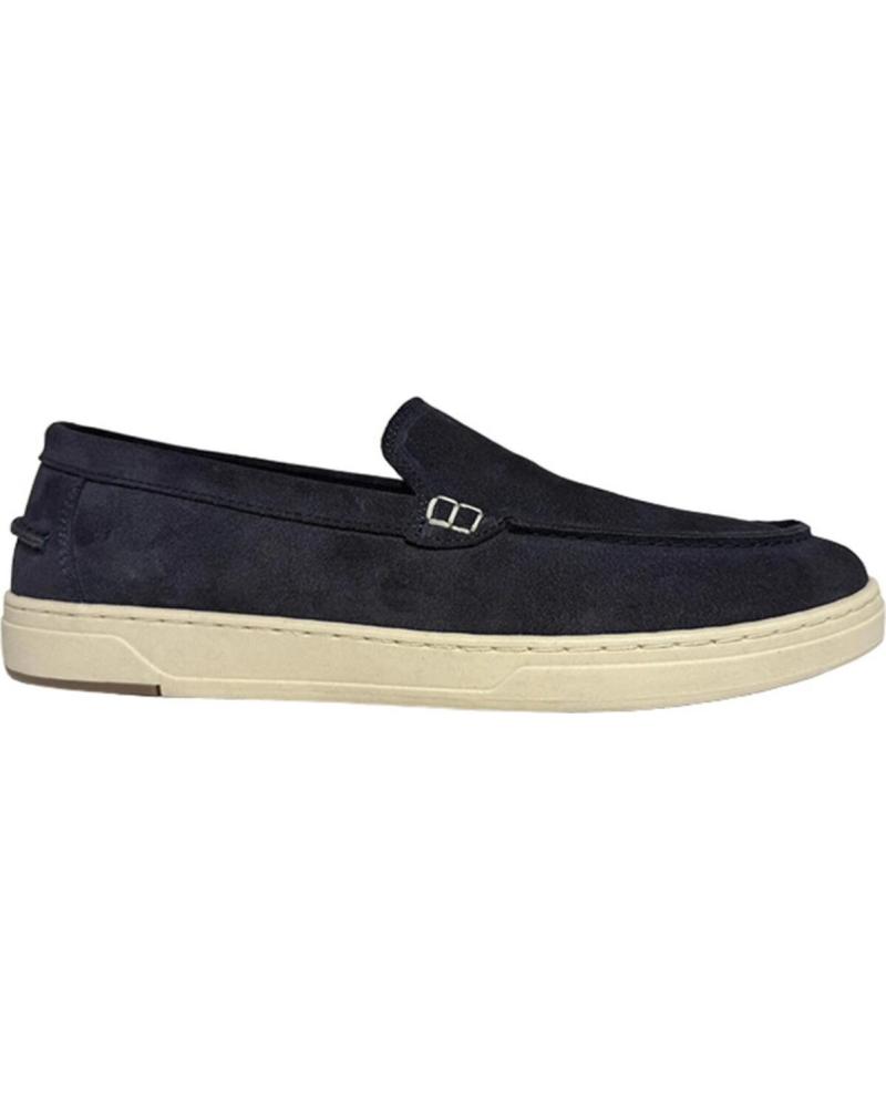 CHIKA10 MOCASINES SLIP-ON RE MENCIA SUELA CONTRASTE MARINO-NAVY