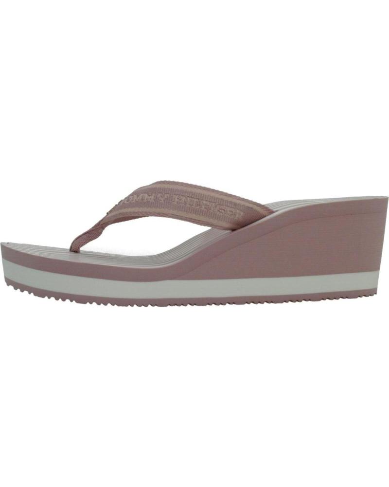 TOMMY HILFIGER CHANCLAS DE CUÑA CON TIRAS ESTAMPADAS TQN