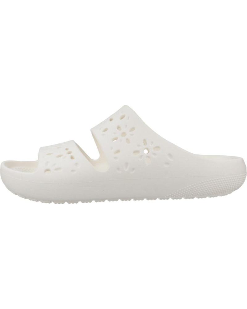 CROCS SANDALIAS CROCS CLASSIC CUT OUT FLORAL BLANCAS CHALK
