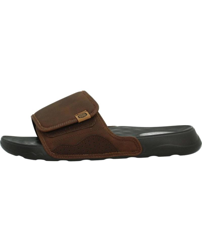 HEY DUDE CHANCLAS SHORE SLIDE CLASSIC BROWN
