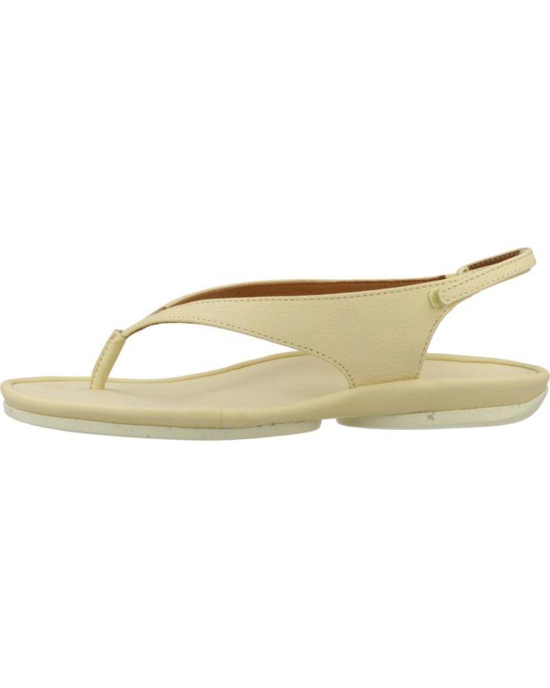CAMPER SANDALIAS TANGA CON TIRA AL TALÓN AMARILLO