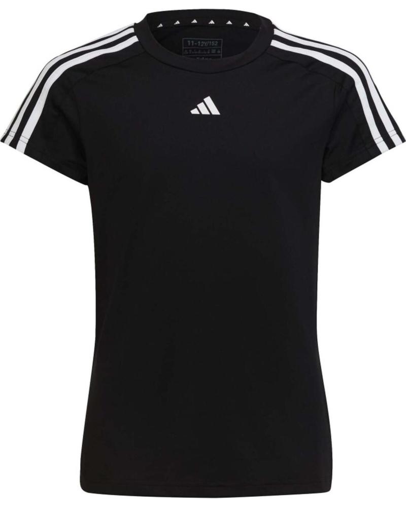 ADIDAS CAMISETA DE MANGA CORTA EN PARA NINAS NEGRO