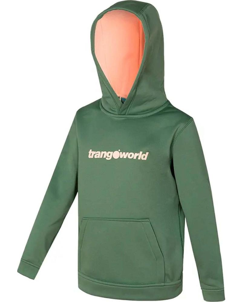 TRANGOWORLD SUDADERA CON CAPUCHA PC005486-51R VERDE