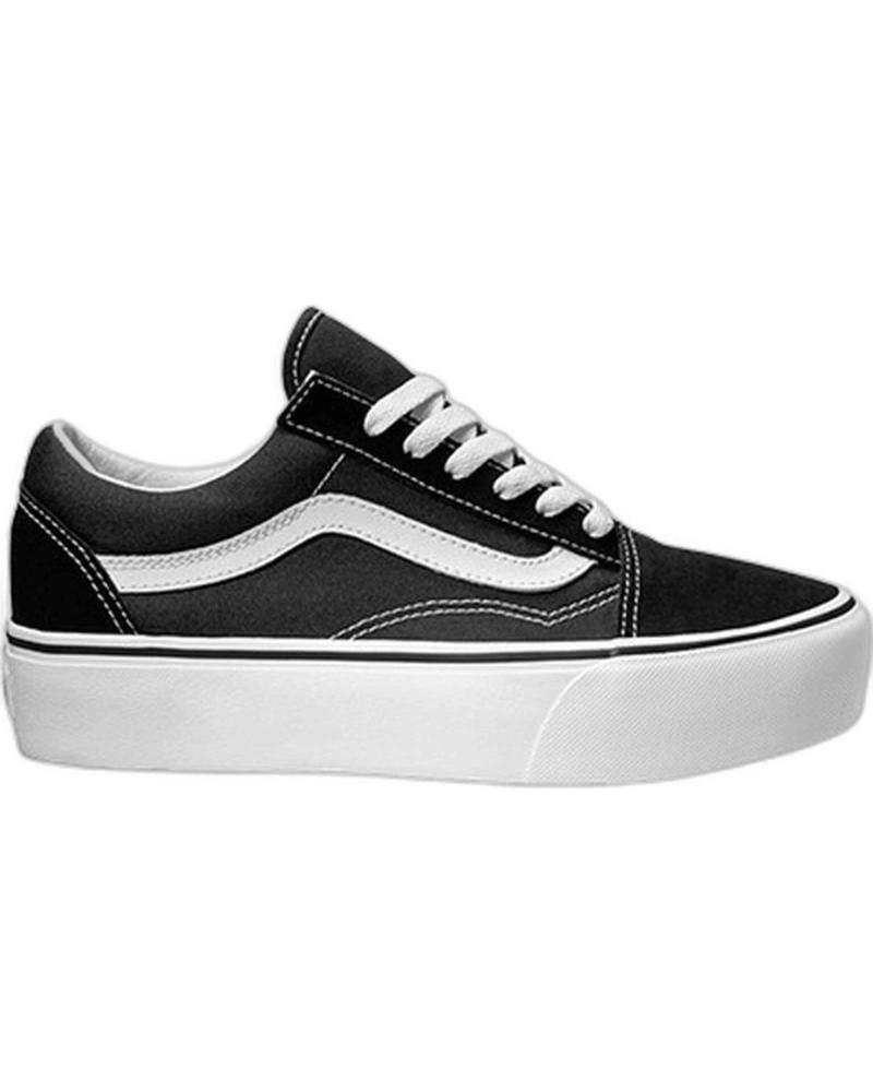 VANS OFF THE WALL ZAPATILLAS VANS OLD SKOOL PLATFORM NEGRO