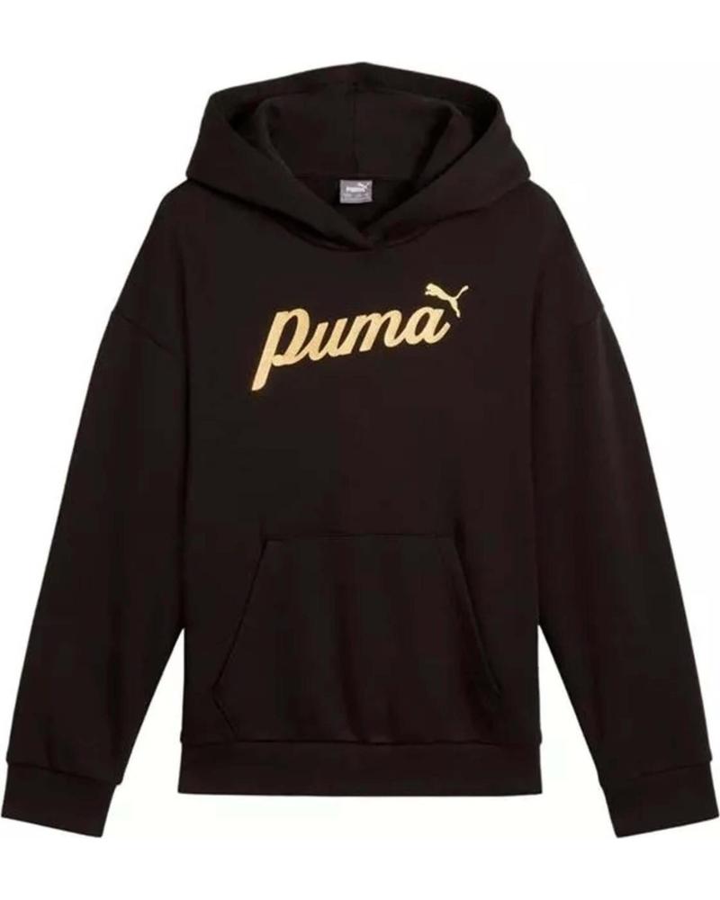 PUMA SUDADERA CON CAPUCHA PUMA GRAPHIC LOGO NEGRO