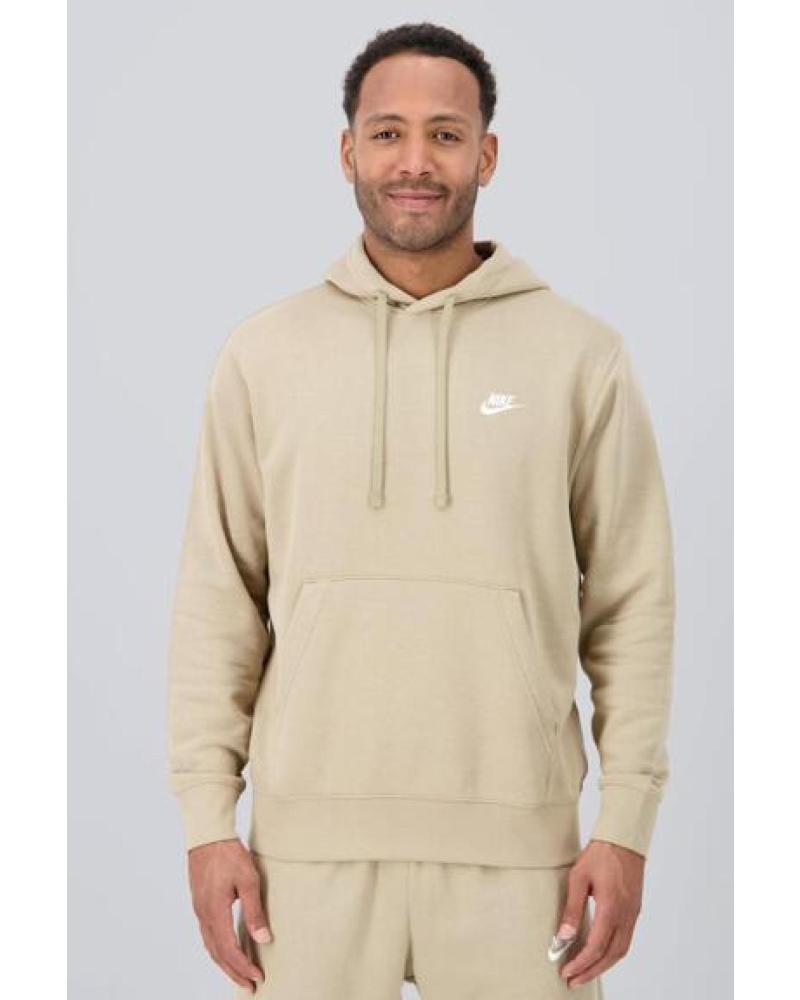 NIKE SUDADERA CON CAPUCHA Y BOLSILLO CANGURO FN3859-229 BEIG CLARO