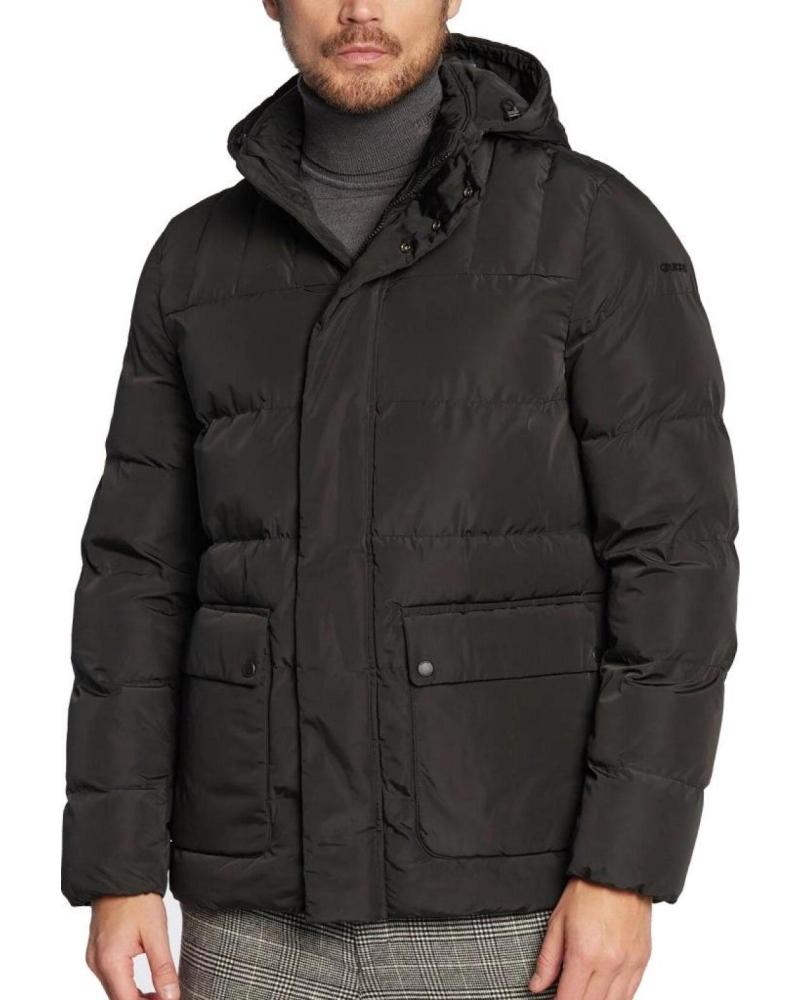 GEOX CHAQUETA ACOLCHADA MHILSTONE SHORT CON CAPUCHA F9000