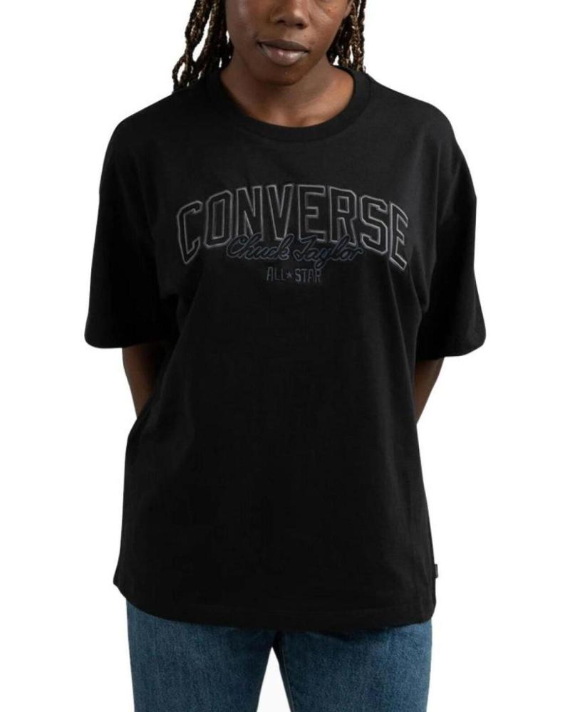 CONVERSE CAMISETA RETRO LOGO ESTAMPADO BLACK