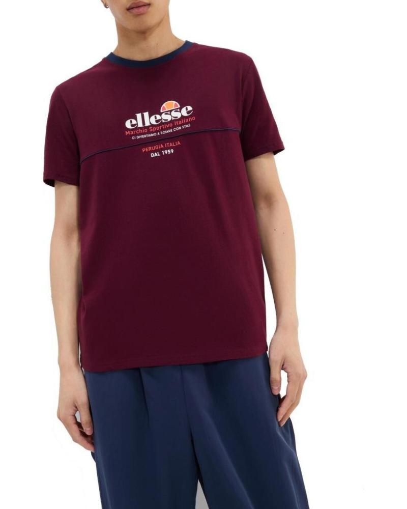 ELLESSE CAMISETA ELLESSE SVELLAN CON LOGO ESTAMPADO BURGUNDY