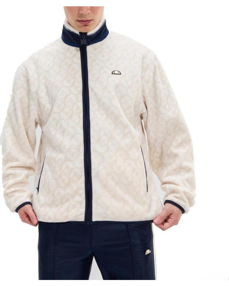 ELLESSE CHAQUETA ESCARI CON CREMALLERA Y CUELLO ALTO WHITE