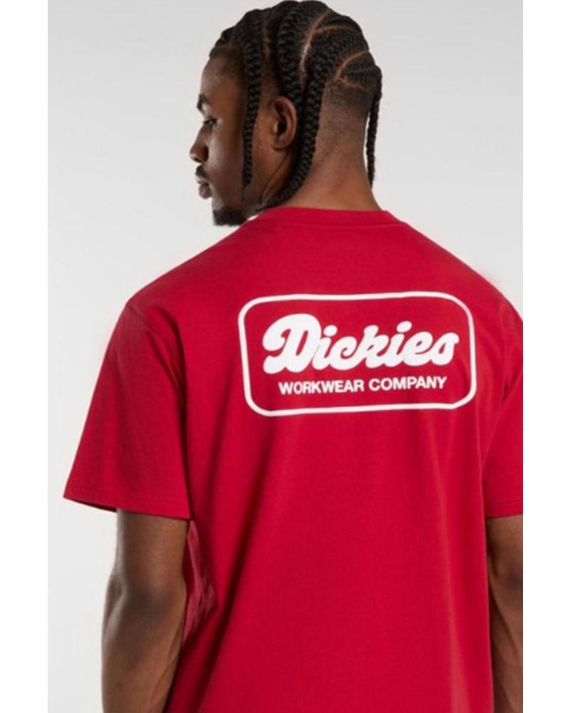 DICKIES CAMISETA DICKIES CON LOGO TRASERO ROJO