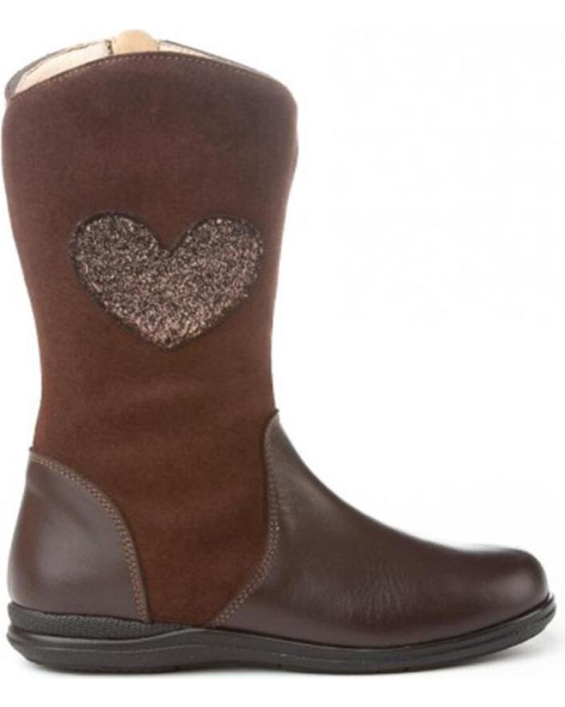 Botas de Niña ANGELITOS BOTAS PIEL 153 CHOCOLATE