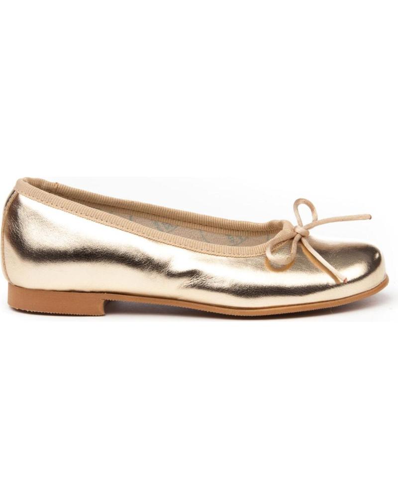 Zapatos de Niña ANGELITOS BAILARINA PIEL 1564 PLATINO