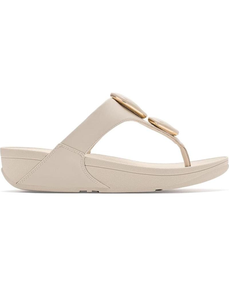 FITFLOP SANDALIAS TIPO TANGA LULU CON PLATAFORMA ERGONÓMICA BEIG