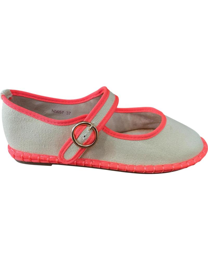 BUBBLE BOBBLE BAILARINAS LINO N5658 BEIGE Y NARANJA VARIOS COLORES